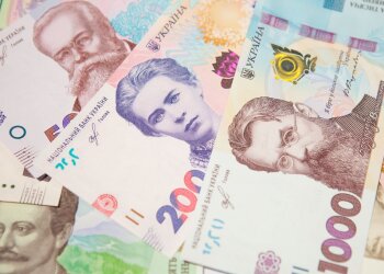 Гривневые банкноты в обращении