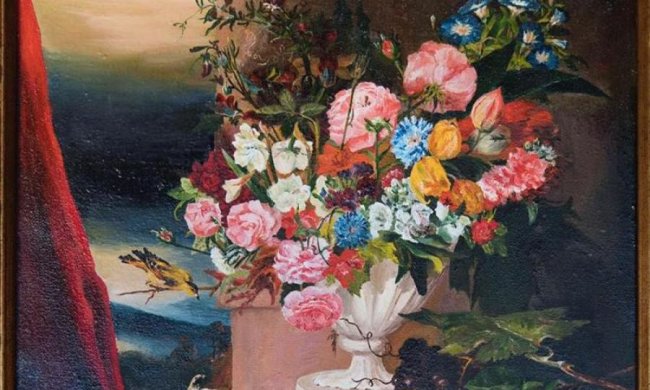 Порошенко передал Макрону картину украинского политзаключенного