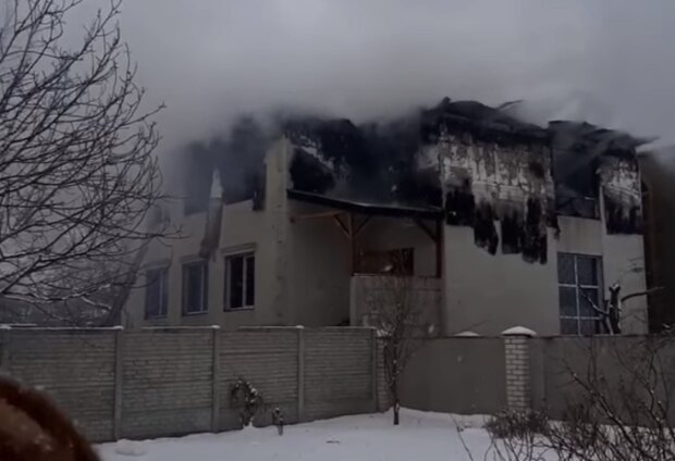 Пожар в Харькове, кадр из видео