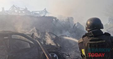 Наслідки авіаудару по приватному сектору Харкова