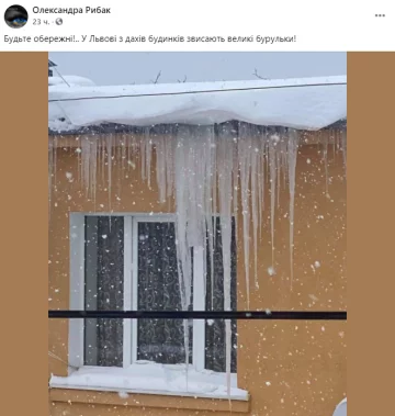 Скріншот допису у фейсбук