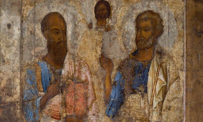 Икона апостолов Петра и Павла. Середина XI века