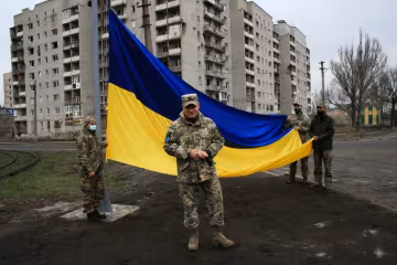 В Авдіївці замайорів український стяг, facebook.com/pressjfo.news