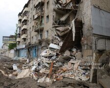Зруйнований будинок у Харкові, фото: Telegram Харків зараз