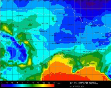 Погода в Украине, фото: Meteopost.com