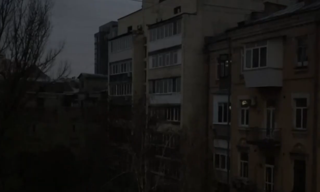 Відключення світла. Фото: скрін youtube