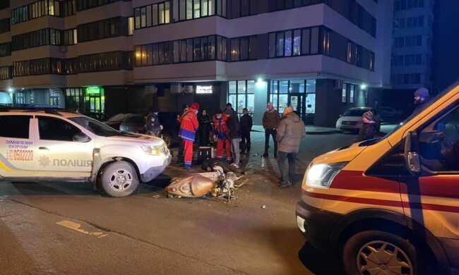 У Львові озвірілі патрульні знесли скутериста, моторошне видовище: "Мої ноги!"