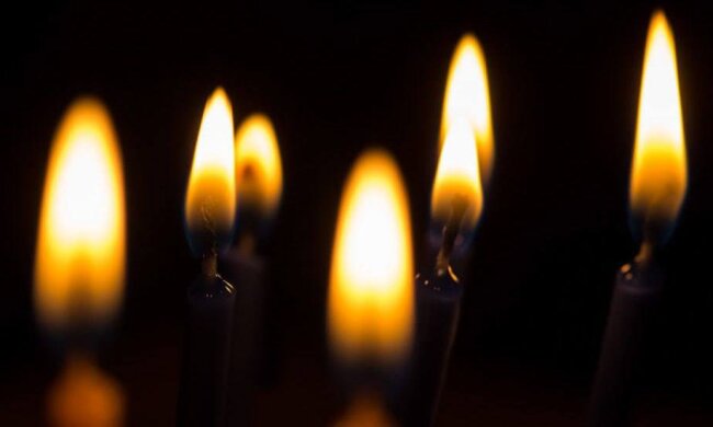 Свічка скорботи, фото: скріншот