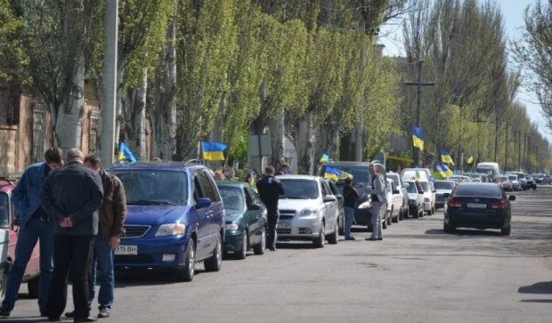 В Бердянске впервые за год собрался Автомайдан