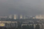 Густий туман і смог над Києвом