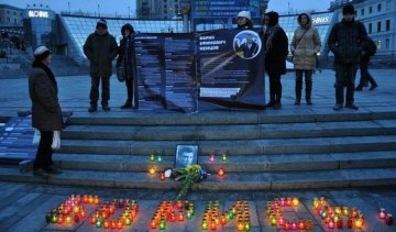 Опубліковані кадри з маршу пам'яті Нємцова в Києві