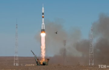 Неудачный запуск российской ракеты "Союз"