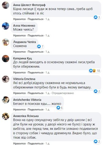 Комментарии к публікування Анжеліки Ясинської: Facebook