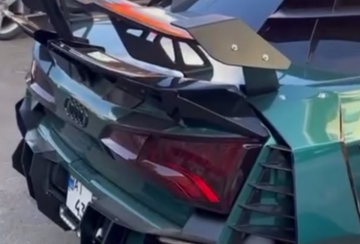 Тюнингованная Audi, фото из соцсетей