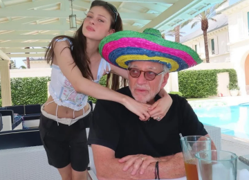 Никола Пельтц с отцом Нельсоном, фото из соцсетей