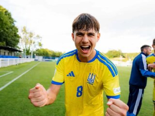 Павел Люсин в форме сборной Украины U-19
