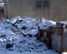 Мусор на Донбассе, скриншот: Telegram