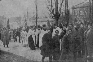 Похорон загиблих у бою під Крутами, Похорон загиблих у бою під Крутами, фото: nmiu.com.ua