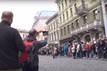 у Львові, скріншот із відео
