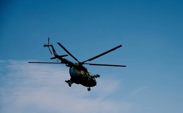 Вертолет ВСУ, скриншот: Facebook