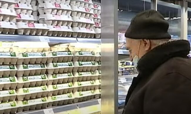 Цены на яйца. Фото: скрин youtube
