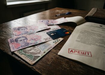 арешт рахунків пенсія картка