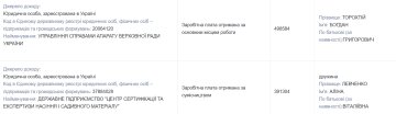 Майно Богдана Торохтій та Аліни Левченко / фото: скріншот Єдиного реєстру декларацій