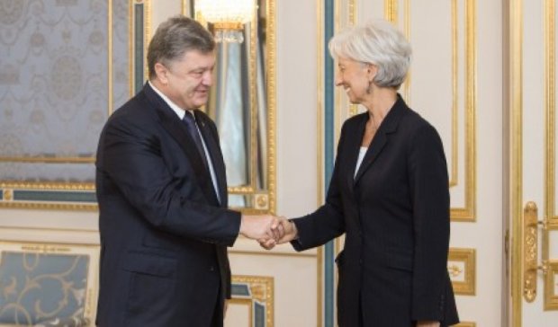 Президент Порошенко проводит встречу с распорядителем МВФ