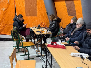 Украинцы, Пункт незламности, фото из соцсетей