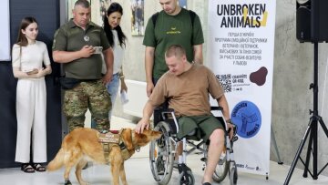 Програма UNBROKEN ANIMALS у Львові: собаки-візитери для ветеранів