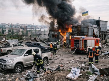 Одеса ракетний обстріл пожежа підприємство рятувальники