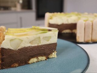 Баварский торт без выпечки: фото скрин Ютуб