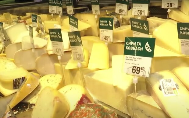 Цены на сыр. Фото: скрин youtube