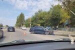 Наслідки аварії за участю маршрутки на Запорізькому шосе