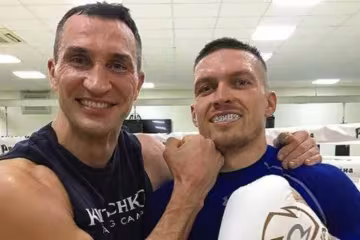 Олександр Усик та Володимир Кличко