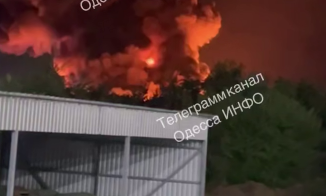 Влучання в Нову Пошту в Одесі, кадр з відео