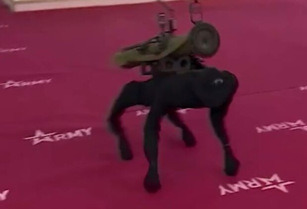 Російський китайський робот. Фото: скриншот з відео