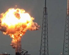 Наслідки вибуху ракети SpaceX Falcon 9 (відео)