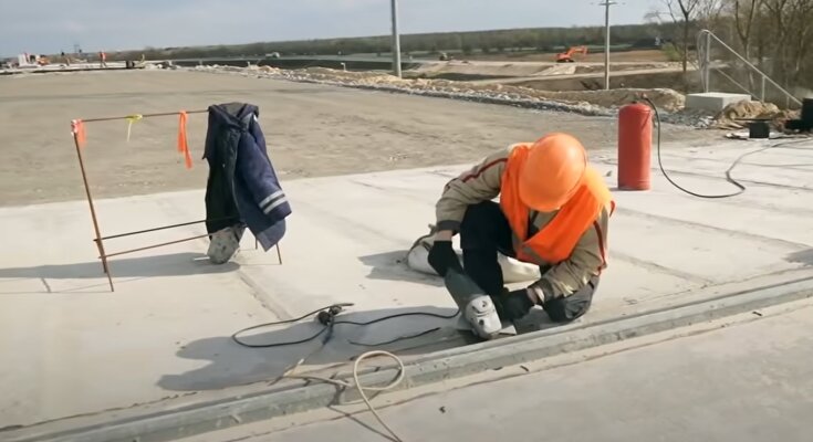 Ремонт дороги, кадр из видео, изображение иллюстративное: YouTube