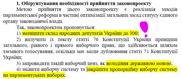 Скорочення Парламенту до 300 осіб - скріншот