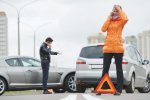 Пьяный водитель Chevrolet вылетел с дороги на столичной Соломенке