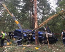 Падіння вертольота в Києві зняла камера