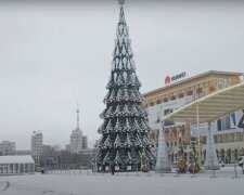 новогодний Харьков, скриншот из видео