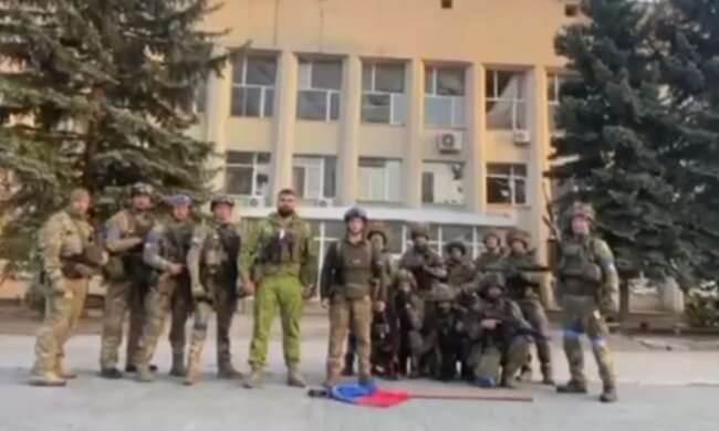 Освобождение Лимана ВСУ, скриншот из видео