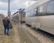 ЧП под Запорожьем, скриншот из видео