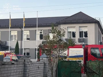 Наслідки атаки БпЛА у Святошинському районі Києва 29 серпня