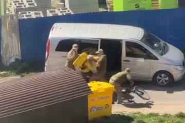 Мобилизация в Украине, ТЦК / кадр з відео