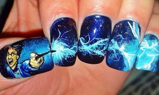 Маникюр с Гарри Поттером и Драко Малфоем для фанатов (фото)