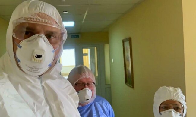 Віталій Кличко в Олександрівській лікарні - скріншот з відео