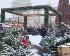 Украинцы, Киев, Новый год, кадр из видео